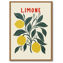 Indlæs billede til gallerivisning Limone Plakat Plakana 21x30 cm (A4) Mørk egetræ
