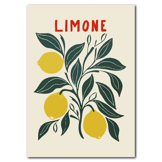 Limone Plakat Plakana 21x30 cm (A4) Ingen ramme
