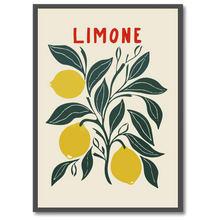 Indlæs billede til gallerivisning Limone Plakat Plakana 21x30 cm (A4) Sort egetræ
