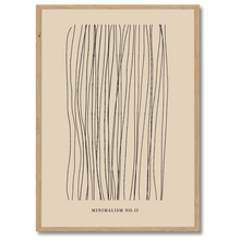 Indlæs billede til gallerivisning Minimalism No. 2 Plakat Plakana 21x30 cm (A4) Egetræ

