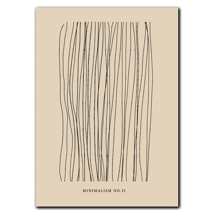 Minimalism No. 2 Plakat Plakana 21x30 cm (A4) Ingen ramme