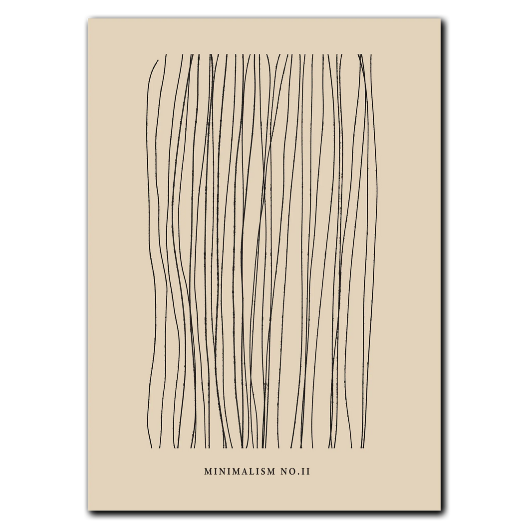 Minimalism No. 2 Plakat Plakana 21x30 cm (A4) Ingen ramme