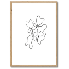 Indlæs billede til gallerivisning Minimalistic Lines No. 1 Plakat Plakana 21x30 cm (A4) Egetræ
