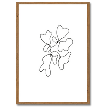 Indlæs billede til gallerivisning Minimalistic Lines No. 1 Plakat Plakana 21x30 cm (A4) Mørk egetræ
