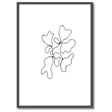Indlæs billede til gallerivisning Minimalistic Lines No. 1 Plakat Plakana 21x30 cm (A4) Sort egetræ
