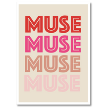 Indlæs billede til gallerivisning Muse No. 1 Plakat Plakana 21x30 cm (A4) Hvid Egetræ
