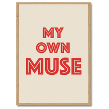 Indlæs billede til gallerivisning Muse No. 2 Plakat Plakana 21x30 cm (A4) Egetræ
