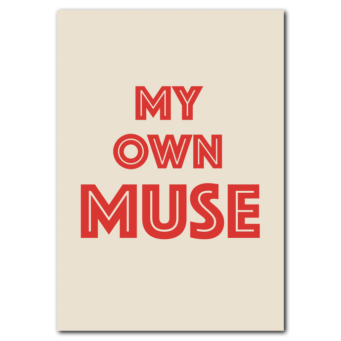 Muse No. 2 Plakat Plakana 21x30 cm (A4) Ingen ramme