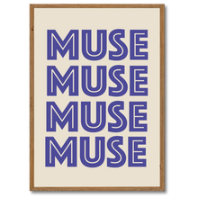 Indlæs billede til gallerivisning Muse No. 3 Plakat Plakana 21x30 cm (A4) Mørk egetræ
