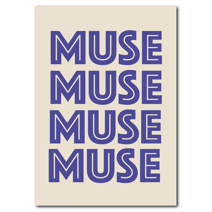 Muse No. 3 Plakat Plakana 21x30 cm (A4) Ingen ramme