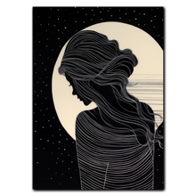 Indlæs billede til gallerivisning Night Silhouettes Plakat Plakana 21x30 cm (A4) Ingen ramme
