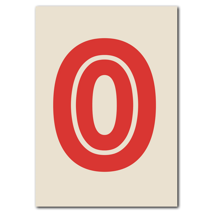 O Plakat Plakana 21x30 cm (A4) Ingen ramme