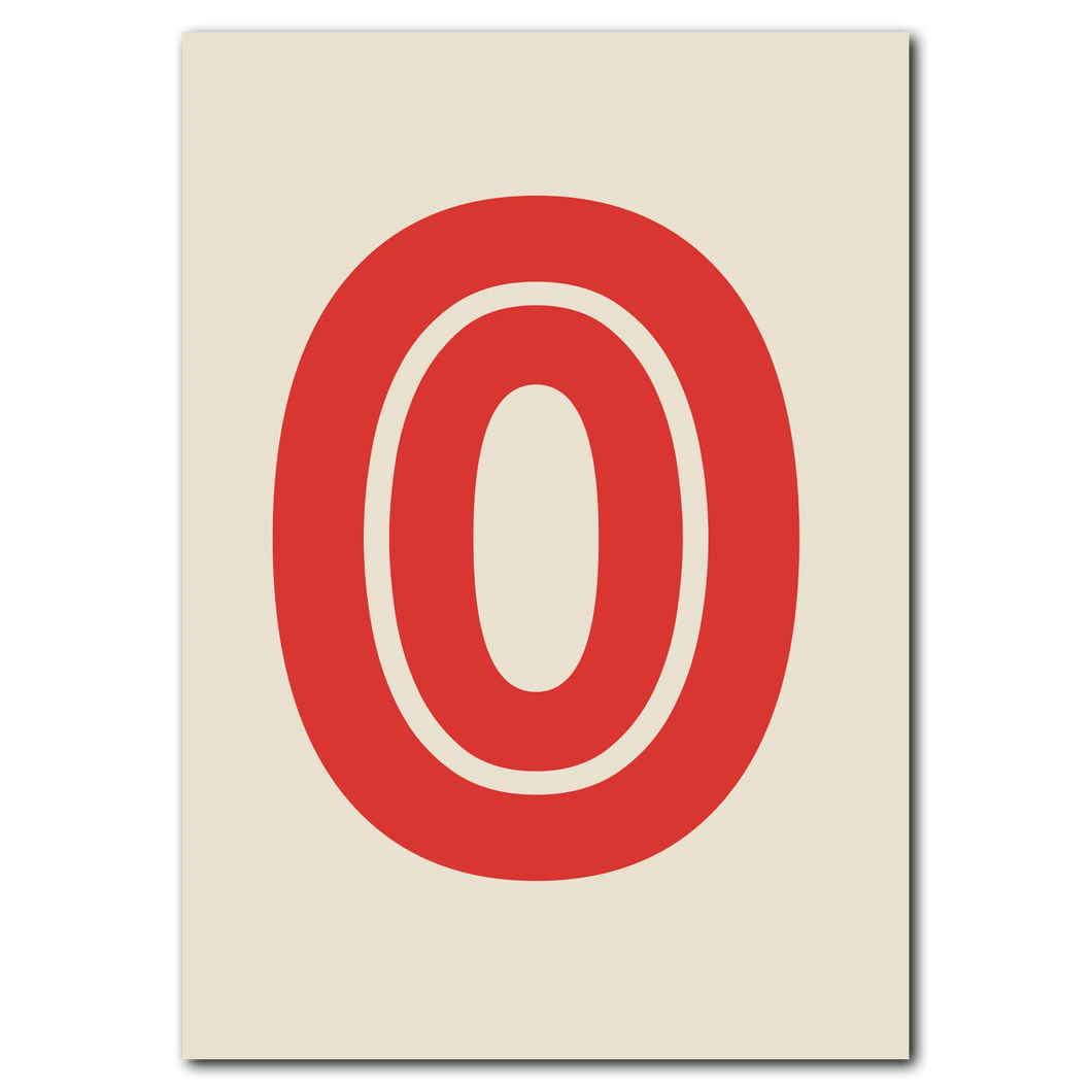 O Plakat Plakana 21x30 cm (A4) Ingen ramme