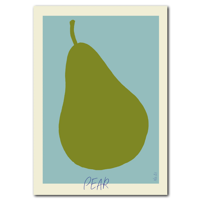 Pear No. 1 Plakat Plakana 21x30 cm (A4) Ingen ramme