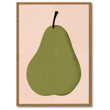 Indlæs billede til gallerivisning Pear No. 2 Plakat Plakana 21x30 cm (A4) Mørk egetræ
