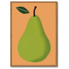 Indlæs billede til gallerivisning Pear No. 3 Plakat Plakana 21x30 cm (A4) Mørk egetræ
