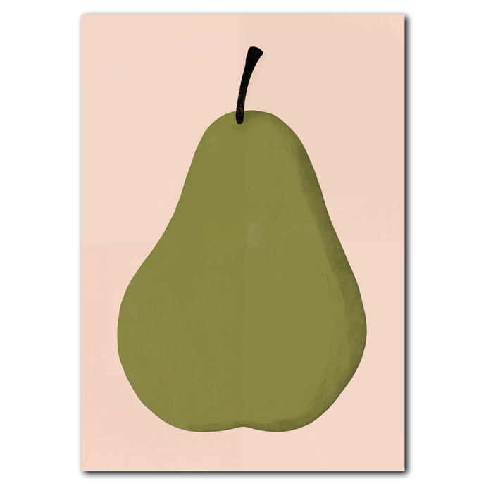 Pear No. 2 Plakat Plakana 21x30 cm (A4) Ingen ramme