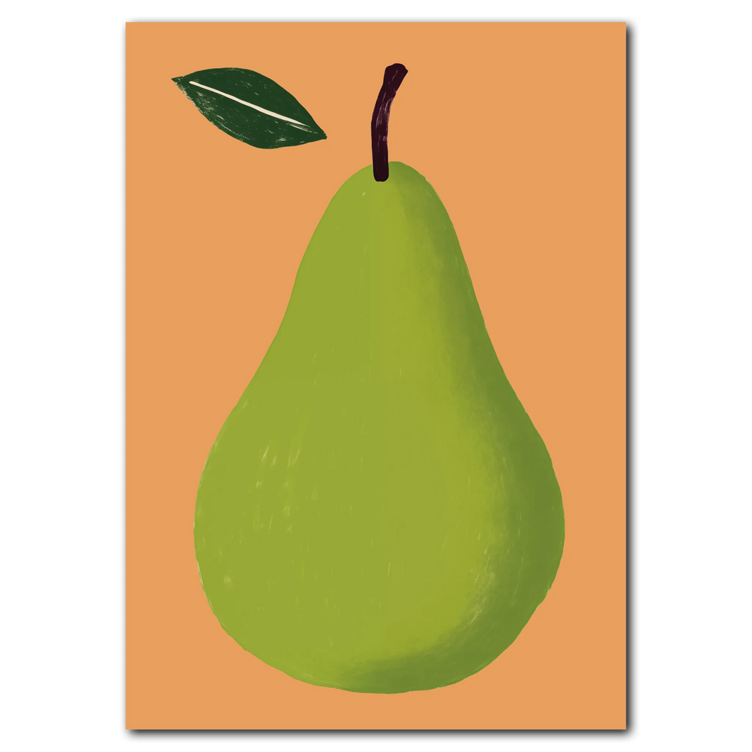 Pear No. 3 Plakat Plakana 21x30 cm (A4) Ingen ramme