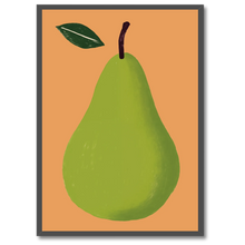 Indlæs billede til gallerivisning Pear No. 3 Plakat Plakana 21x30 cm (A4) Sort egetræ
