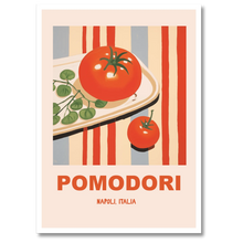 Indlæs billede til gallerivisning Pomodori Plakat Plakana 21x30 cm (A4) Hvid Egetræ
