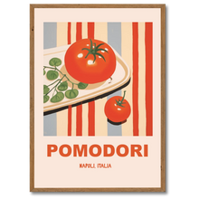 Indlæs billede til gallerivisning Pomodori Plakat Plakana 21x30 cm (A4) Mørk egetræ
