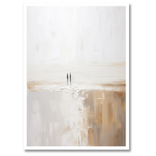 Indlæs billede til gallerivisning Quiet Walk Plakat Plakana 21x30 cm (A4) Hvid Egetræ
