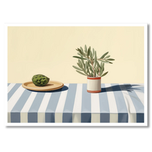 Indlæs billede til gallerivisning Scandinavian Minimalism Plakat Plakana 21x30 cm (A4) Hvid Egetræ
