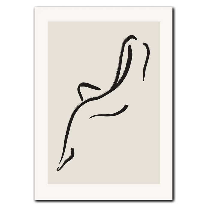 Simple Contour Plakat Plakana 21x30 cm (A4) Ingen ramme