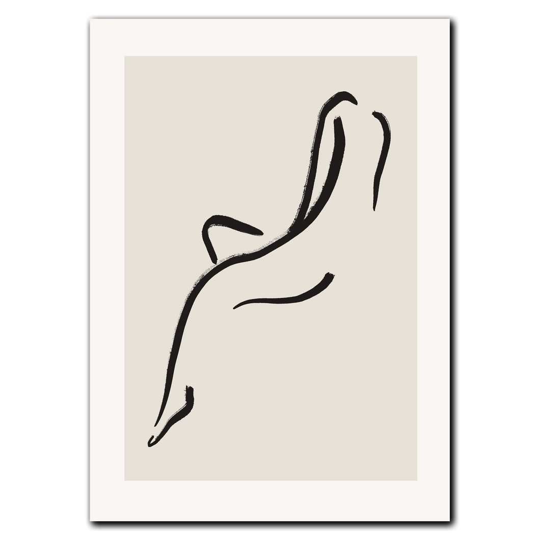 Simple Contour Plakat Plakana 21x30 cm (A4) Ingen ramme