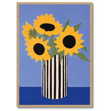 Indlæs billede til gallerivisning Sunflowers Plakat Plakana 21x30 cm (A4) Egetræ
