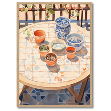 Indlæs billede til gallerivisning Sunny Pots plakat Plakana 21x30 cm (A4) Egetræ
