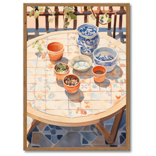 Indlæs billede til gallerivisning Sunny Pots plakat Plakana 21x30 cm (A4) Mørk egetræ
