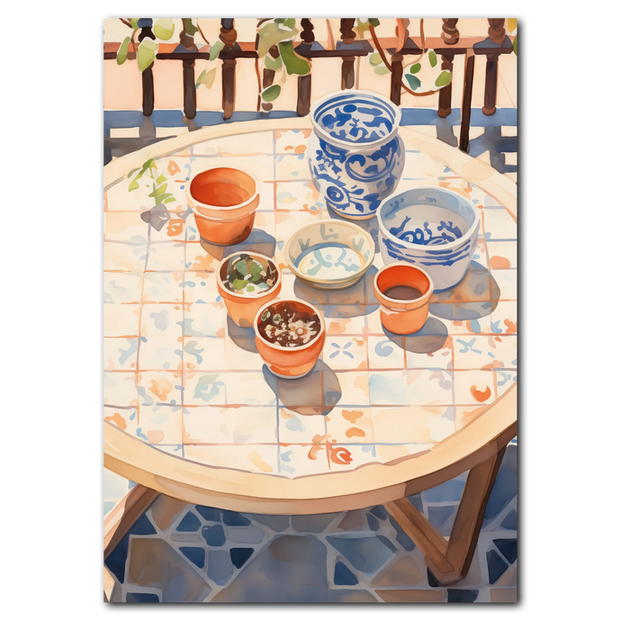 Sunny Pots plakat Plakana 21x30 cm (A4) Ingen ramme