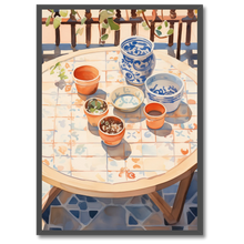 Indlæs billede til gallerivisning Sunny Pots plakat Plakana 21x30 cm (A4) Sort egetræ
