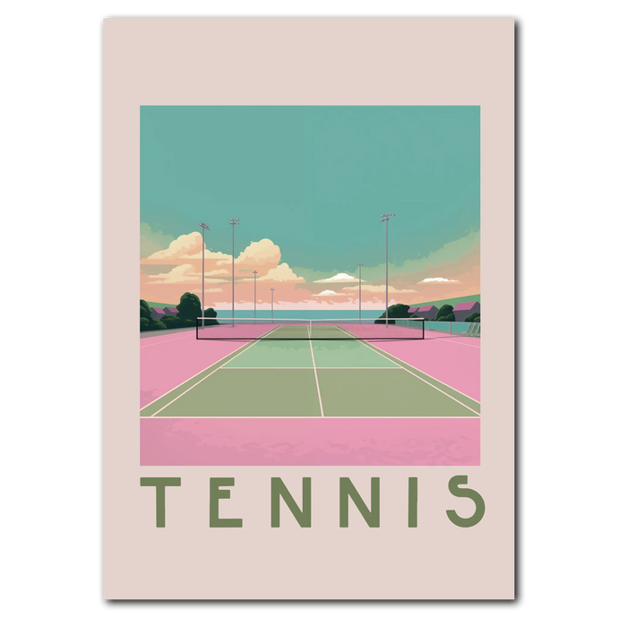 Tennis Plakat Plakana 21x30 cm (A4) Ingen ramme