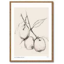 Indlæs billede til gallerivisning The Apple Branch Plakat Plakana 21x30 cm (A4) Mørk egetræ
