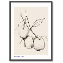 Indlæs billede til gallerivisning The Apple Branch Plakat Plakana 21x30 cm (A4) Sort egetræ
