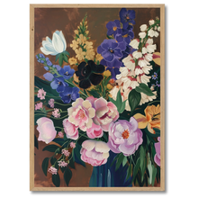 Indlæs billede til gallerivisning Vibrant Flora Plakat Plakana 21x30 cm (A4) Egetræ
