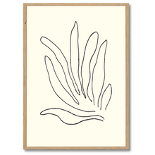 Indlæs billede til gallerivisning Wavy Leaves Plakat Plakana 21x30 cm (A4) Egetræ
