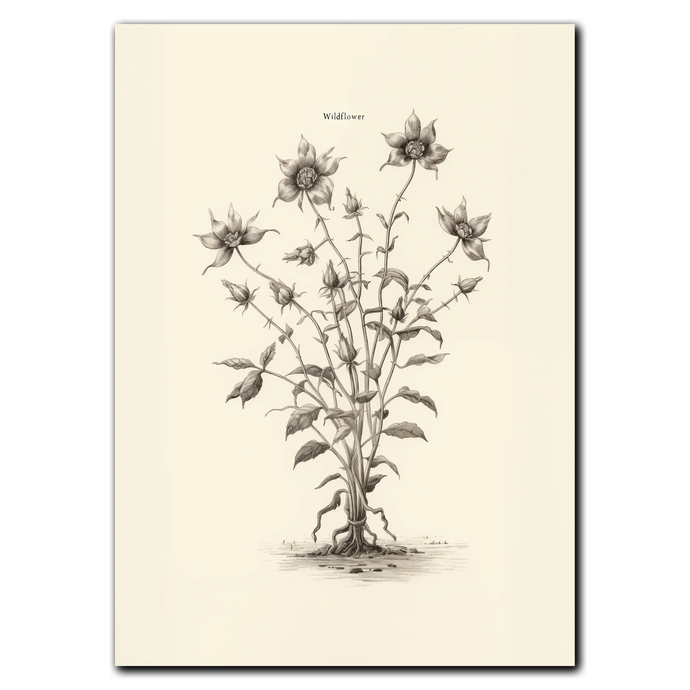 Wildflower Plakat Plakana 21x30 cm (A4) Ingen ramme