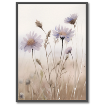 Indlæs billede til gallerivisning Wildflowers Plakat Plakana 21x30 cm (A4) Sort egetræ
