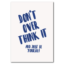 Indlæs billede til gallerivisning Be yourself plakat Plakana 21x30 cm (A4) Ingen ramme
