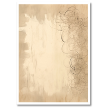 Indlæs billede til gallerivisning Dreamy Curves Plakat Plakana 21x30 cm (A4) Hvid Egetræ
