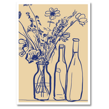 Indlæs billede til gallerivisning Everyday Bouquet Plakat Plakana 21x30 cm (A4) Hvid Egetræ
