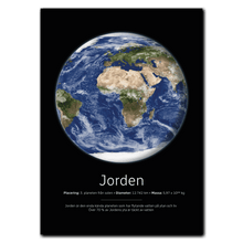 Indlæs billede til gallerivisning Jorden Poster Plakana 21x30 cm (A4) Ingen ramme
