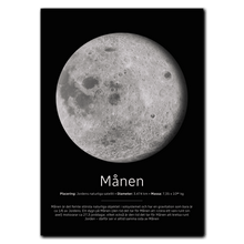 Indlæs billede til gallerivisning Måne Poster Plakana 21x30 cm (A4) Ingen ramme
