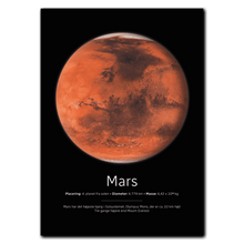 Indlæs billede til gallerivisning Mars Plakat Plakana 21x30 cm (A4) Ingen ramme
