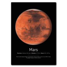 Indlæs billede til gallerivisning Mars Poster Plakana 21x30 cm (A4) Ingen ramme
