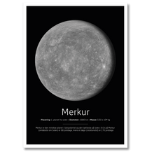 Indlæs billede til gallerivisning Merkur Plakat Plakana 21x30 cm (A4) Hvid Egetræ
