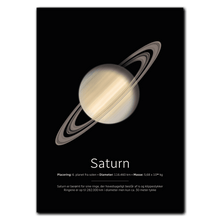 Indlæs billede til gallerivisning Saturn Plakat Plakana 21x30 cm (A4) Ingen ramme
